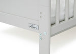 Baby Elegance Travis Baby Cot Bed with Mattress - Grey | Baby cot with mattress