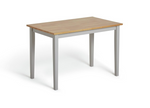Chicago Solid Wood Table Bench & 2 Grey Chairs