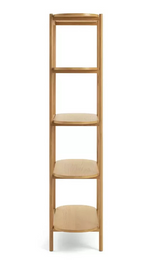 Edin 5 Tier Shelving Unit Natural | Freestanding Display Shelves Storage Rack