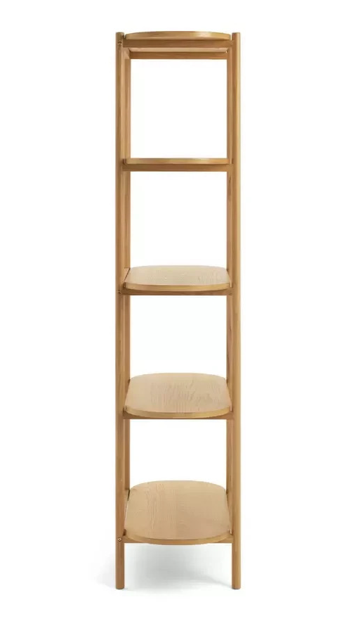 Edin 5 Tier Shelving Unit Natural | Freestanding Display Shelves Storage Rack