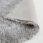 Airmaster Plain Silver Shaggy Rug - 230x160cm