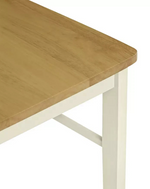 Home Chicago Extending Cream Dining Table & 6 Chairs | Large Modern Dining Room 