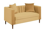 Home Everly Velvet 2 Seater Sofa - Camel