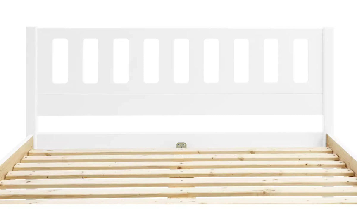 Kids Ronnie Small Double Bed & Drawers White | Children’s Bed Frame with Storage