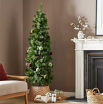6ft Natural Look Pop Up Slim Christmas Tree | Artificial Christmas Tree Home