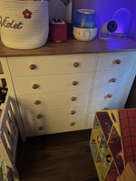 Home Scandinavia 10 Drawer Chest Pine & White | Bedroom Storage Chest of Drawers