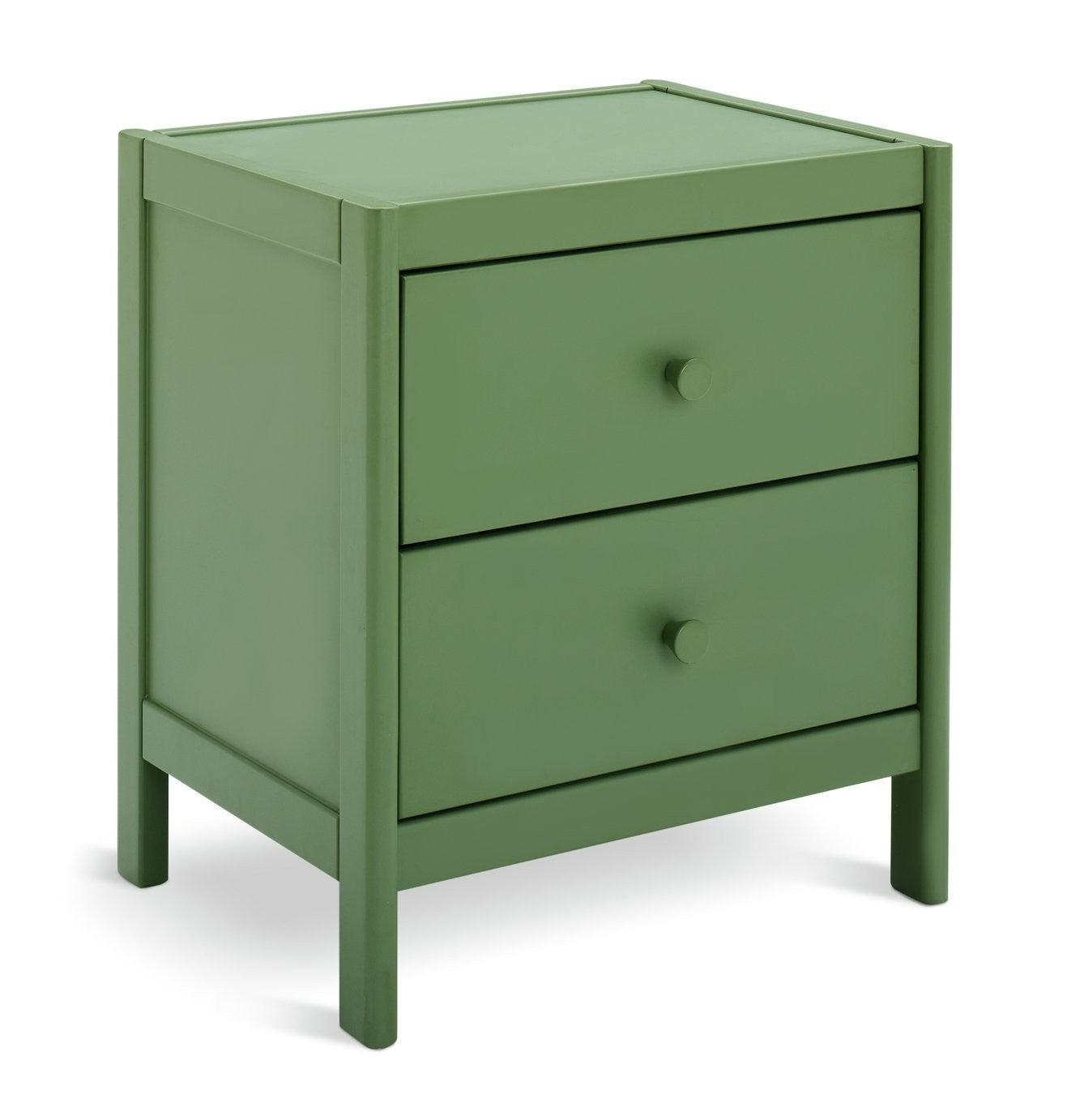 Bronte 2 Drawer Bedside Table - Green | Bedroom furniture