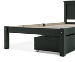 Habitat Brooklyn Single Bed Frame and Drawer - Green | Modern Bedroom Kids Room
