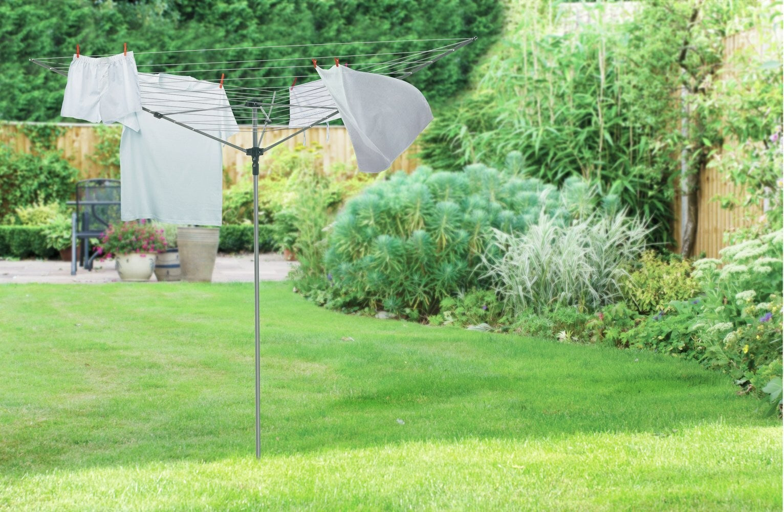 Vileda 30m 3 Arm Rotary Outdoor Washing Line