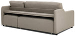 Stanley Fabric 3 Seater Sofa Bed - Natural | Sofa Bed's Smart Design