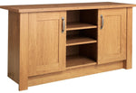 Ohio 2 Door Low Sideboard & TV Unit - Oak Effect ( B Grade 33296 - 33297 )