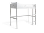 Stars High Sleeper Bed Frame - White | Children’s high bed frame