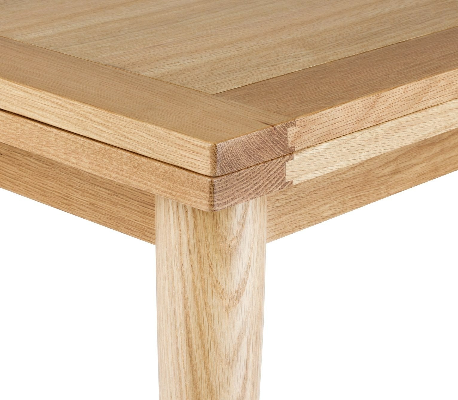 Lincoln Oak Veneer  4 - 8 Seater Dining Table | Expandable Mealtime Setup