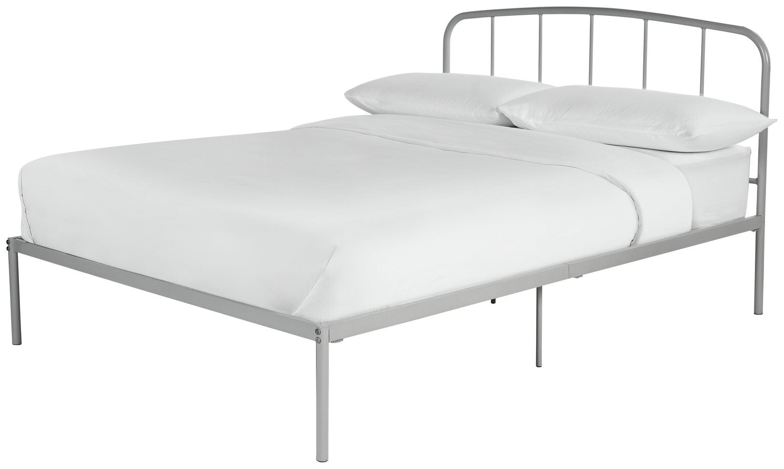 Freja Small Double Metal Bed Frame - Silver ( B Grade 35323 )