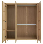Radius 3 Door Wardrobe - Oak