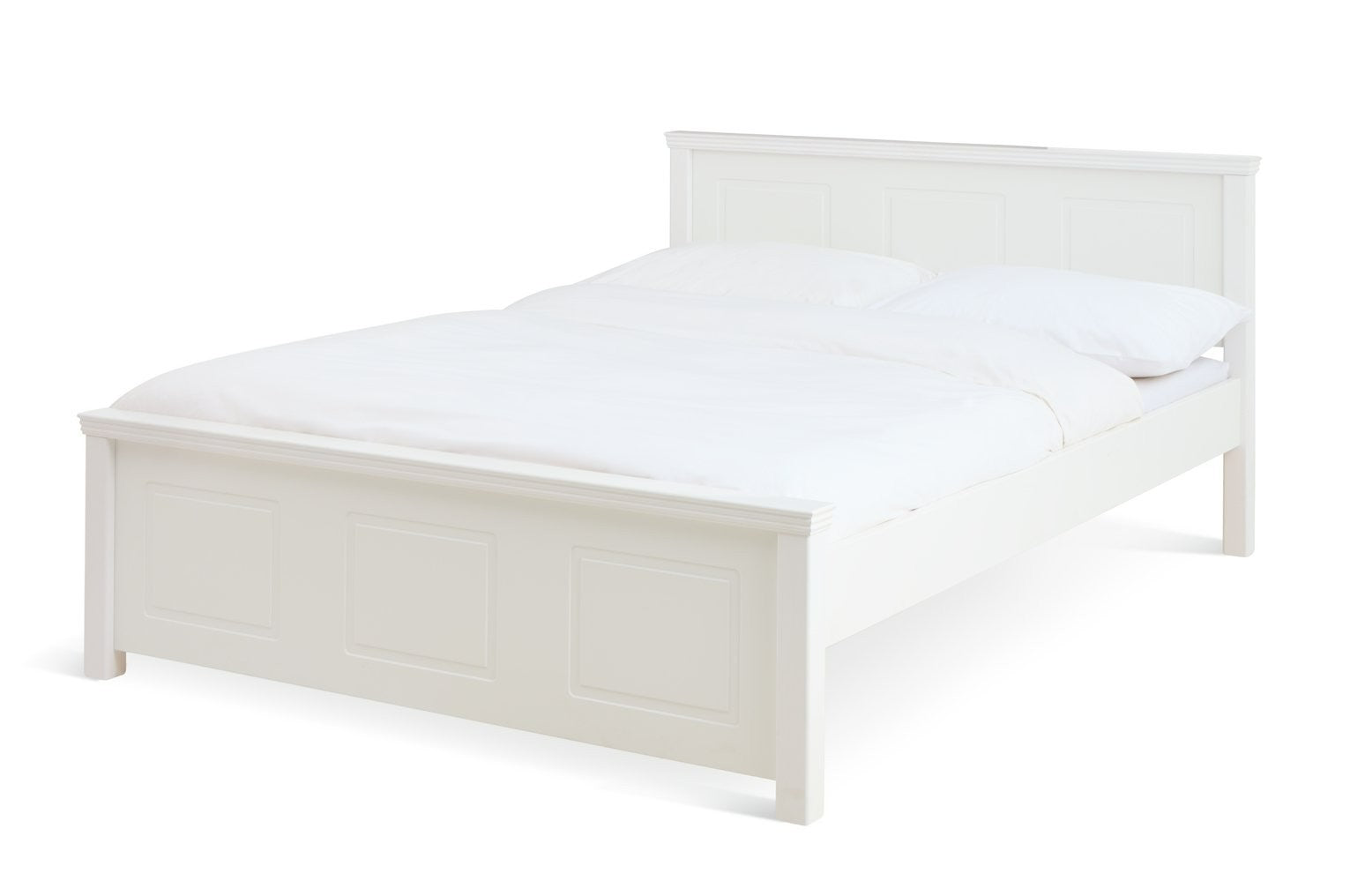Home Grayson Double Bed - White | Modern Bedroom Style