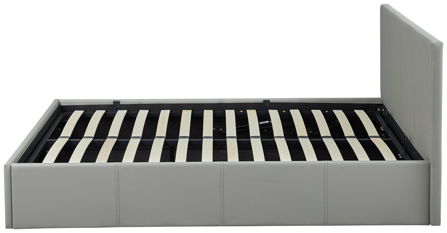 Lavendon Kingsize End Open Ottoman Bed Frame-Grey | Storage Lift Up Bed