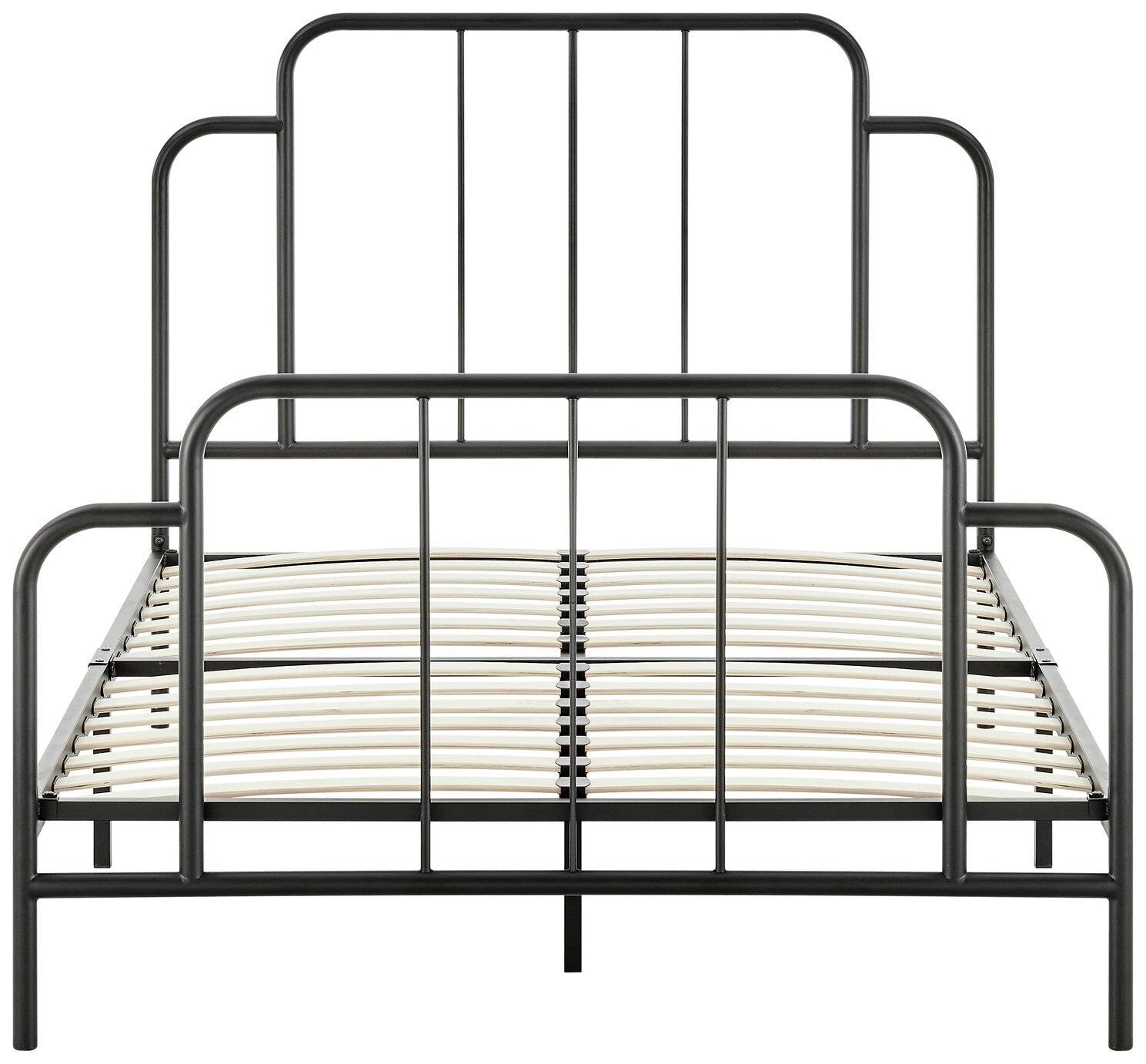 Habitat Jacques Kingsize Metal Bed Frame - Black | Sturdy Bedroom with Mattress