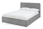 Home Pandora Double End Lift Ottoman Bed - Grey | double bed with storage