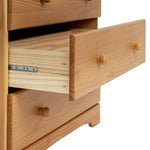 Home Nordic 2 Door 3 Drawer Wardrobe - Pine | wardrobe with drawers