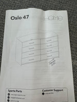Oslo 8 Drawer Chest - White (B Grade)