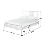 Chiltern Spindle Kingsize Wooden Bed Frame - Oak | Contemporary Interior Design