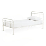 Kids Agnes Metal Single Bed Frame - White | Durable Sleep Support
