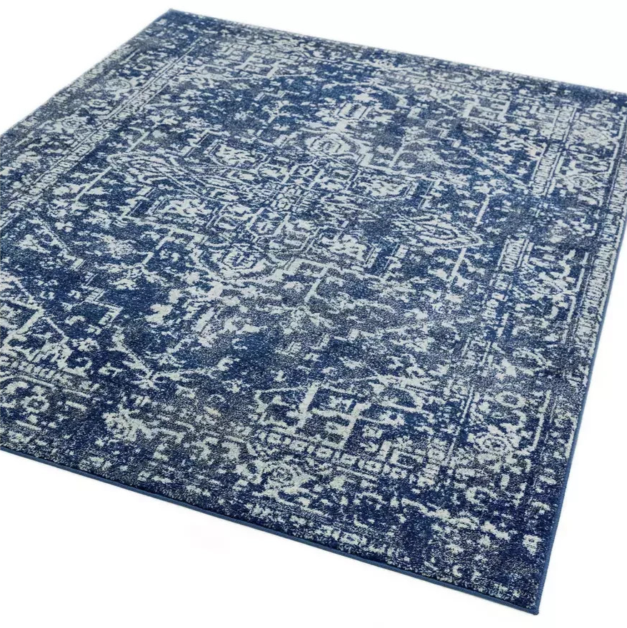 Asiatic Nova Abstract Rug 80x150cm Blue | Modern Living Room Floor Rug Carpet