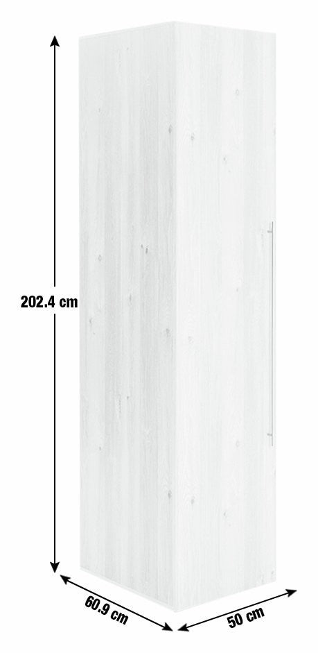 Atlas 1 Door Wardrobe - Oak (B Grade)