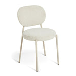 Habitat Orson Pair of Boucle Dining Chairs - White