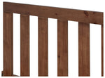 Home Chile Double Wooden Bed Frame - Dark Wood | double bed frame wood