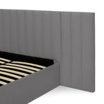Pandora Hotel Double End Lift Ottoman Bed - Grey | Cozy Bedroom Atmosphere