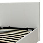 Home Lavendon Single End Lift Ottoman Bed - White | Modern Space-Saving Bed