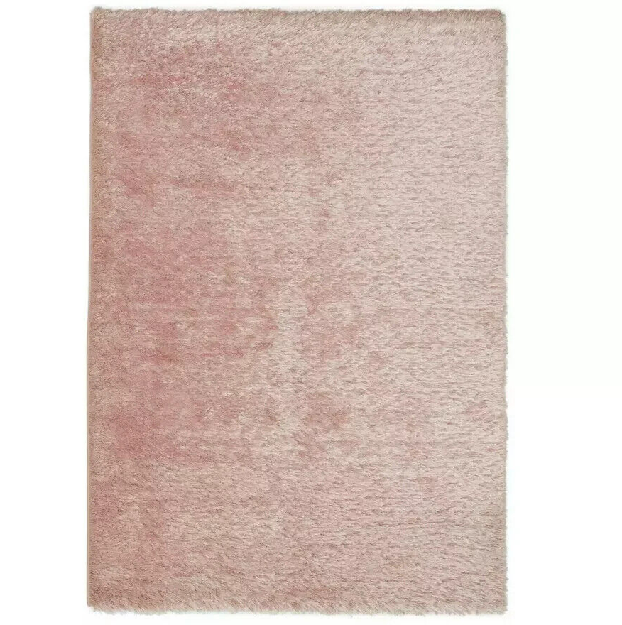 Habitat Luxury Plain Shaggy Rug - 160x230cm - Blush Pink