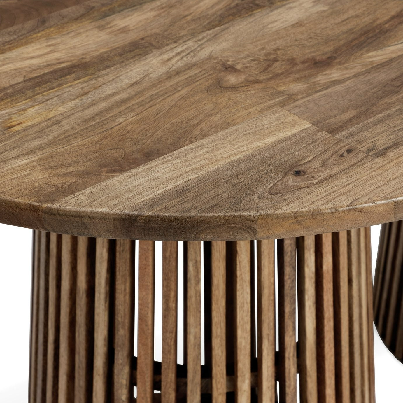 Jericho Solid Wood 6 Seater Dining Table - Natural |Modern Living Room Furniture