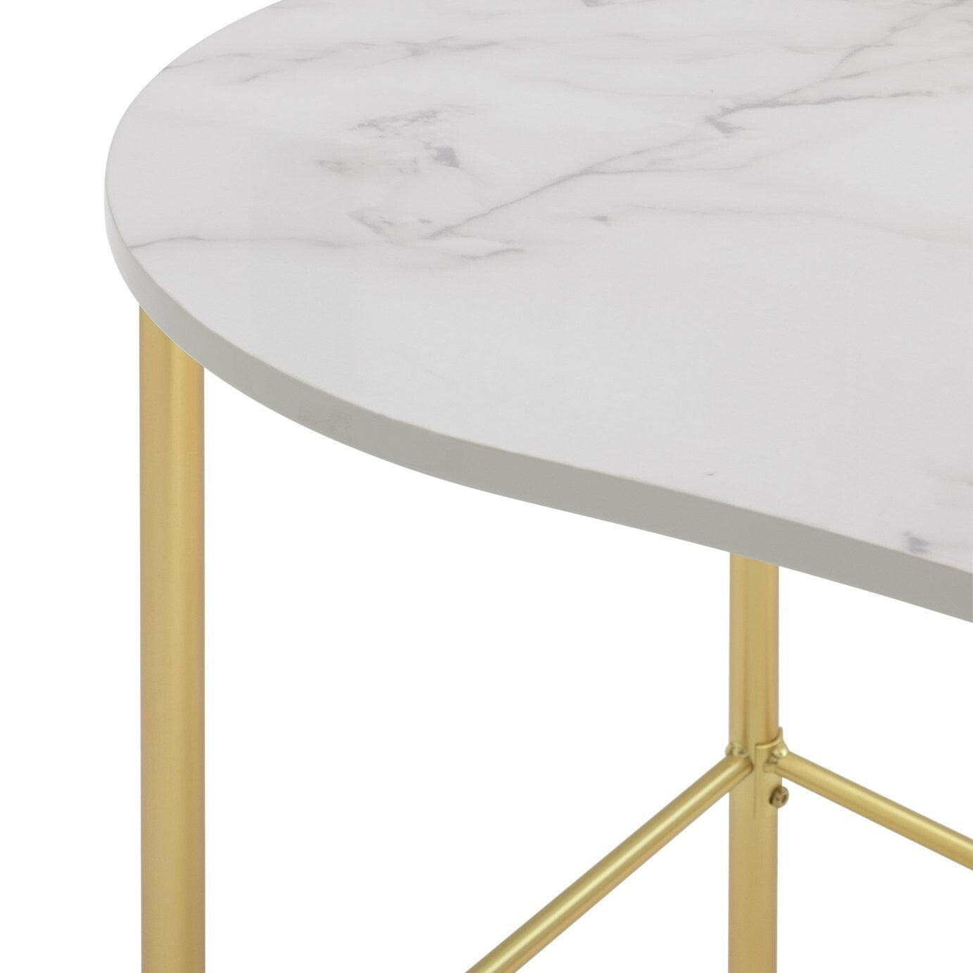 Habitat Dulcie 1 Drawer Office Desk - Marble Effect