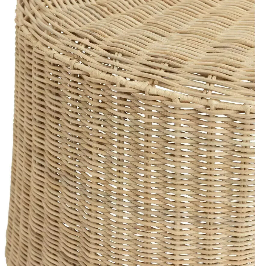 Habitat 60 Kaya Coffee Table - Natural | Rattan Round Table, Boho Living Room
