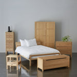 Radius Kingsize Wooden Bed Frame - Oak ( B Grade )