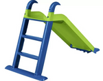Chad Valley 4ft Kids Garden Slide Green Blue | Outdoor Play Toy for Children