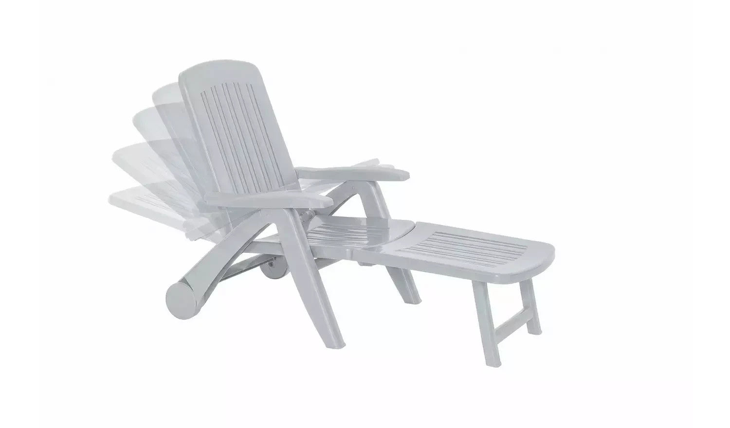 Bica Cancun Reclining Sunlounger Grey | Outdoor Garden Relaxer Lounger Chair