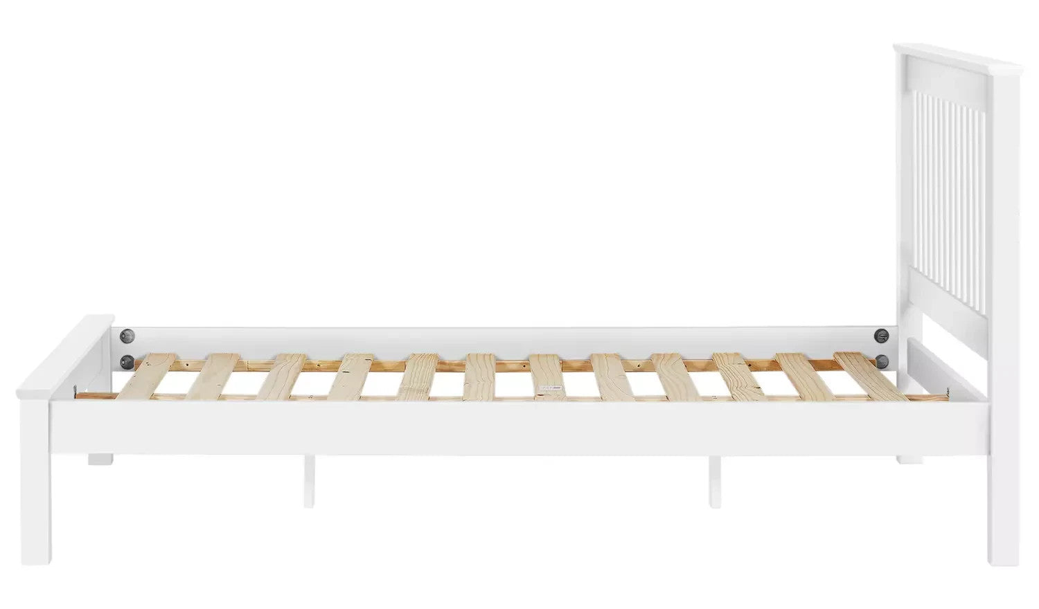 Home Aspley Kingsize Wooden Bed Frame - White ( B Grade )