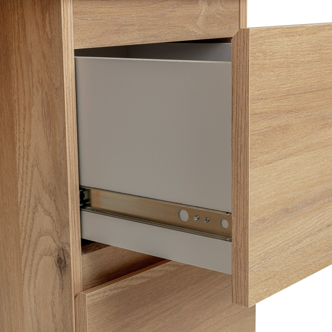 Jenson Double Pedestal Dressing Table - Oak