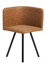 Elsie Black Dining Table & 4 Tan Chairs | Modern Dining Room Set Furniture