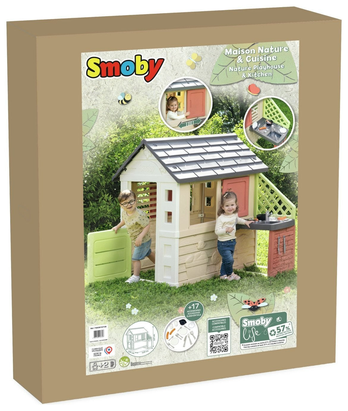 Smoby Nature Playhouse and Kitchen | Playhouse with Kitchen