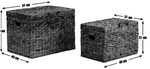 Habitat Set of 2 Woven Storage Baskets - Natural | Handmade from Hyacinth Box