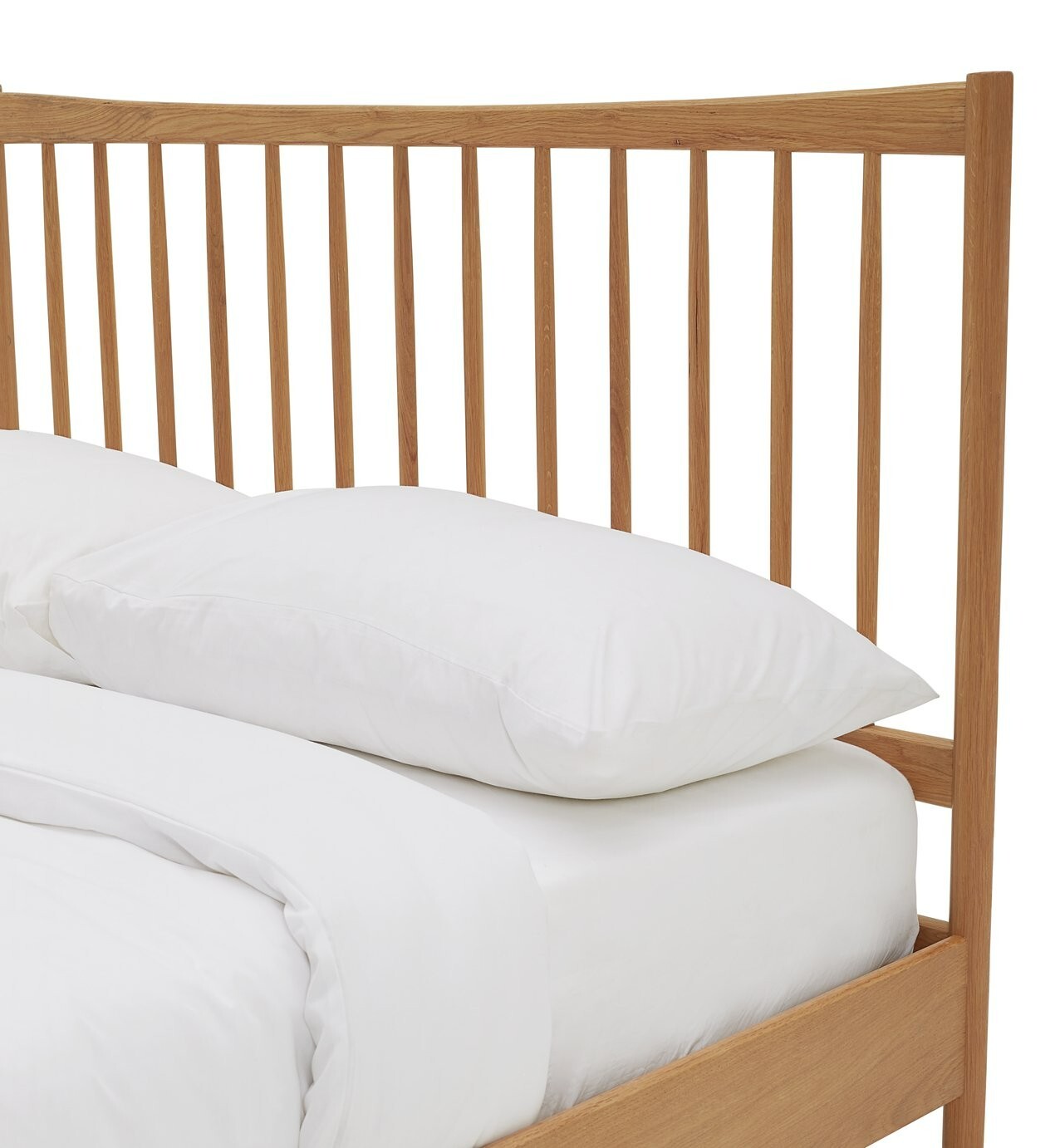 Chiltern Spindle Double Wooden Bed Frame - Oak (S)