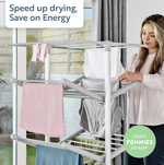 Minky Sure Dri 23m 4 Tier Heated Clothes Airer with Cover