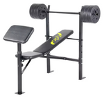 Opti Bench with 30kg Weights | Home Gym Fitness Equipment for Strength Training