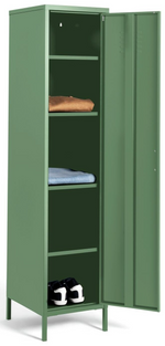 Habitat Stevie Tall 1 Door 4 Shelf Locker - Green