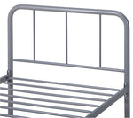 Charlie Single Metal Bed Frame - Silver | Kids Bedroom Furniture or Guest Sleep